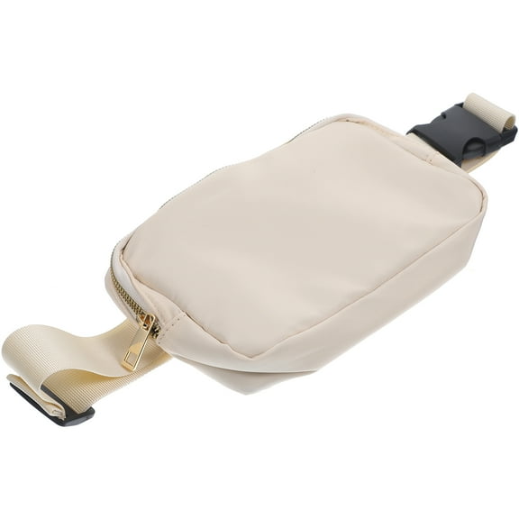 Fanny Pack Adjustable Waist Bag Fashionable Mens Girdle Belt Bridge for Sports Travel White