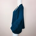 thumbnail image 2 of Alfani Womens Double-Pleated Cardigan Sweater, Blue, XX-Large, 2 of 3