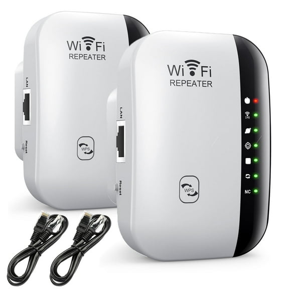 Dolhoo 2 Pack WiFi Extender, WiFi Booster Covers Up to 5000 Sq.ft and 50 Devices, Internet Booster with Ethernet Port,Wifiblast,1-Tap Setup,Access Point,WiFi Extenders Signal Booster for Home
