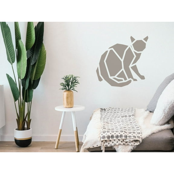 Cat Stencil - Art and Wall Stencil (6"x6")