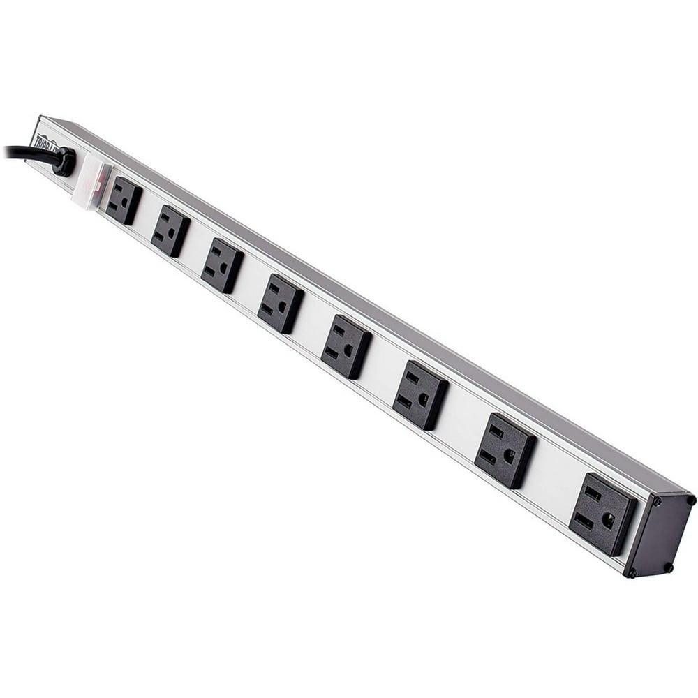 Tripp Lite 8 Outlet Power Strip, Long Cord 15 ft, 120V, 15A, 24 inch