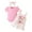 A110-Pink, variant on XZNPDUCQ Toddler Girls Outfits Short Sleeve Cartoon Print T-Shirt Tops & Elastic Shorts Sets 2Pcs Cute Girls Summer Set kids For 6 12 18 24 Months 2T 3T 4T 5T Dailywear Red,3-6 Months
