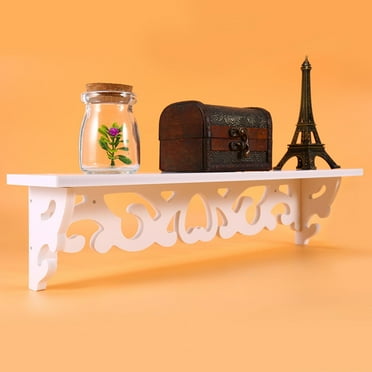 Wall Mounted Floating Shelves - Display Shelf for Living Room, Storage Shelves for Bathroom, Kitchen and Bedroom - White