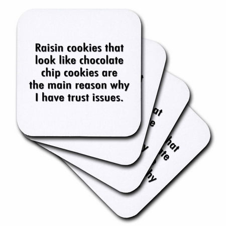 

3dRose Funny Quote Soft Coasters set of 4