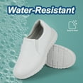 thumbnail image 5 of Hawkwell Women's Slip On Lightweight Water Resistant Nurse Shoes Slip Resistant Healthcare Work Shoes,White,US 9, 5 of 6