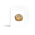 thumbnail image 2 of Gallery Pops Brian Cook: Butts On Things - Cinnamon Roll Wall Art, White Framed Version, 12" x 12", 2 of 5