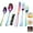 Multicolor, variant on Fmxomd Silverware Set 6 Piece Premium Stainless Steel Flatware Set Heavy Duty Silverware Cutlery Sets with Knife Spoons and Forks Set - Dishwasher Safe - Rose Gold