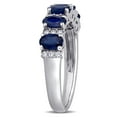 thumbnail image 3 of Everly Women's Sapphire 14k White Gold Ring, 3 of 8