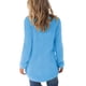 thumbnail image 3 of Mujeres Pullover Túnica Tops Casual Fluffy High Low Sweaters Cuello redondo Color sólido Manga larga Camisas de longitud media para damas jóvenes S-5XL Tallas grandes, 3 of 3
