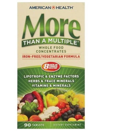 American Health More Than a Multiple Tablets, Vegetarian & Iron Free, 90 Ct