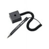 Wedgy Antimicrobial Ballpoint Counter Pen w/Square Base 1mm, Blue Ink, Black Barrel