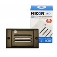 thumbnail image 1 of NICOR Lighting STP-10-120-HOB-PC LED Step Light avec Capteur Photocellule - Plaque Frontale Horizontale en Bronze Frotté à l'Huile, 1 of 1