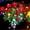 Red, variant on Memorial Garden Bloom Lights - Solar Powered Outdoor Flower Stakes - Auto On/Off Landscape Lighting, Waterproof LED Floral Decor for Cemetery Tribute, Grave, Yard, Patio, Path (Yellow)