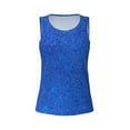 thumbnail image 6 of Sigee Blue Glitter for Women's Workout Tank Top,Running Tank Tops,Sleeveless Gym ClothesXX-Large, 6 of 8