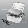 thumbnail image 6 of Bentgo Heat - Electric Lunch Bag & Food Warmer for Reheating Meals in Car, at Work & More - Heated Lunch Box Warmer for Adults, Students & Shift Workers, 12V/24V Auto & 120V Wall Cords (White Marble), 6 of 7