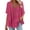 Hot Pink, variant on Womens Tops V Neck Short Sleeve Layered Ruffle Casual Loose Tunic Boho Summer Tops For Women Flowy Lightweight Going Out Daily Vacation Fashion Blouse