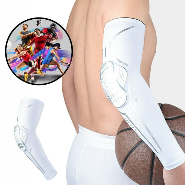 Basketball Sports Arm Sleeves With Elbow Joint Honeycomb Anticollision Pressure Protection For Basketball Football Games Hiking And Cycling Protective Clothing