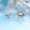 thumbnail image 6 of Limerencia Hypoallergenic Titanium F136 Screw In Flat Back Earrings Implant Grade G23 Tragus Helix Cartilage 20G Piercing for Women's Sensitive Ears, 6 of 7