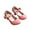 Pink, variant on Hawee Classic High Heel Mary Jane Shoes with Thin Ribbon Strap Big Girls JW246 Size 9.5-13