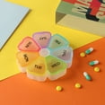 thumbnail image 2 of Pill Container Dust-proof Sealed Well Portable Weekly Tablet Vitamin Pill Box for Travel, 2 of 7