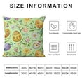 thumbnail image 5 of HENGT  Easter Eggs Throw Pillow Cover Rainbow Easter Eggs Pillow Cover for Bed Couch,Spring Easter Theme Cushion Cover,Botanical Flowers Decorative Pillow Cover,Yellow, 5 of 5