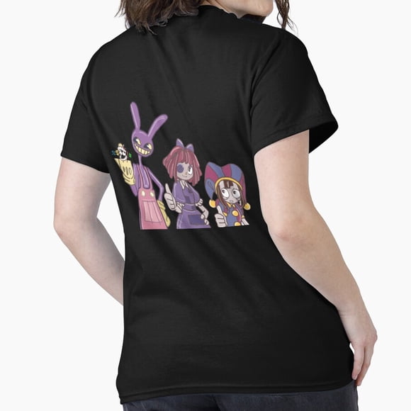 T-Shirt Graphique Unisexe Pomni Ragatha and Jax Numérique Circus Character Group U00464, jusqu'à la Taille 5TG