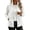 280#White, variant on Womens Relaxed Fit Sleeveless Fleece Gilet Zip Up Stand Collar Outerwear with Pockets XL