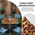 thumbnail image 2 of Leopard Texture Print Round Tablecloth for 45-54 Inch Tables,Fitted Table Cover with Elastic Edge,Orange Yellow Retro Farmhouse Waterproof Outdoor Table Cloth Protector for Patio Garden Dinner Picnic, 2 of 9