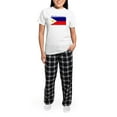 thumbnail image 5 of CafePress - Philippines Filipino Flag Women's Light Pajamas - Women's Short Sleeve Print T-Shirt and Pants Light Cotton Pajama Set, 5 of 7