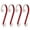 Red Glitter, variant on Haute Decor Stocking Scrolls Stocking Hanger- 4 Pack Glitter (Silver) - Christmas Stocking Holder Set - for Various Mantel Styles and Sizes Even Large