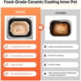 thumbnail image 6 of Bread Maker, Dough Machine(19-in-1 2LB), Nonstick Ceramic Pan Automatic Breadmaker with Gluten Free Setting, Whole Wheat Bread Making, Digital, Programmable, 3 Loaf Sizes, 3 Crust Colors, 6 of 6