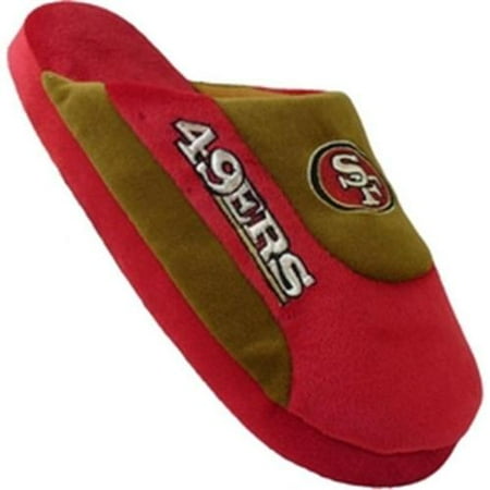 Happy Feet Mens and Womens San Francisco 49ers - Low Pro Slippers - Large