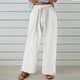 thumbnail image 5 of WILLBEST Pantalones Casuales Holgados para Mujer, Ropa de Trabajo Cómoda con Bolsillos, Cintura Alta Elástica, Bolsa de Papel con Cordón para Un Estilo Diario. Chica, 5 of 8