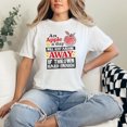 thumbnail image 2 of An Apple A Day, If Thrown Hard Enough, Funny Quote, White Comfort Colors T-Shirt, Small, 2 of 3
