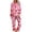 Pink, variant on Bixock Pajamas for Women Valentines Pajamas Random Print Long Sleeve Top With Pocket 3/4 Length Pants 2 Piece Loungewear Set Sleepwear
