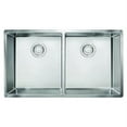 thumbnail image 2 of Franke CUX120 Cube 18G Undermount Stainless Double Bowl Kitchen Sink for 36" Cabinets (min), 2 of 3