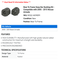 thumbnail image 2 of Rear To Frame Sway Bar Bushing Kit - Compatible with 2005 - 2015 Nissan Armada 2006 2007 2008 2009 2010 2011 2012 2013 2014, 2 of 2