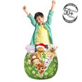 thumbnail image 3 of Turtle Storage Toy Bag Chair, Spring Revival Inspiration Chamomile Illustration and Vortex Flower Design, Stuffed Animal Organizer Washable Bag, Large Size, Multicolor, by Ambesonne, 3 of 3