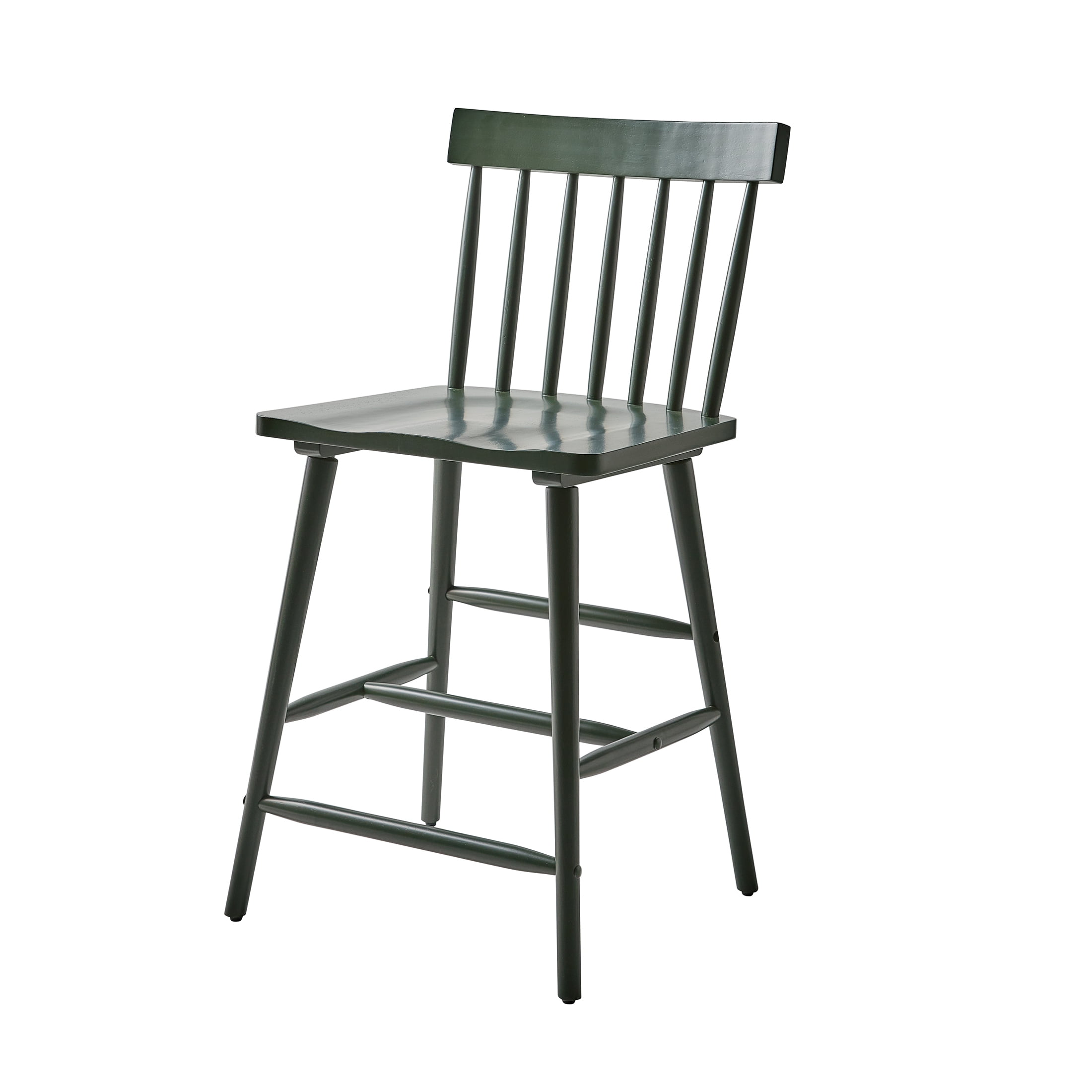 Better Homes & Gardens Gerald Counter Stool 2 Pack, Deep Green Finish