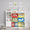 Multicolor, variant on Sturdis Kids Toy Storage Organizer With Bookshelf and White Bins