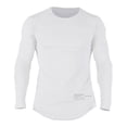 thumbnail image 3 of Aofany Mens Cotton Crew Neck Long Sleeve Pullover Shirts Casual Lightweight Fitted Basic T-Shirt Sports Running Tops, 3 of 7