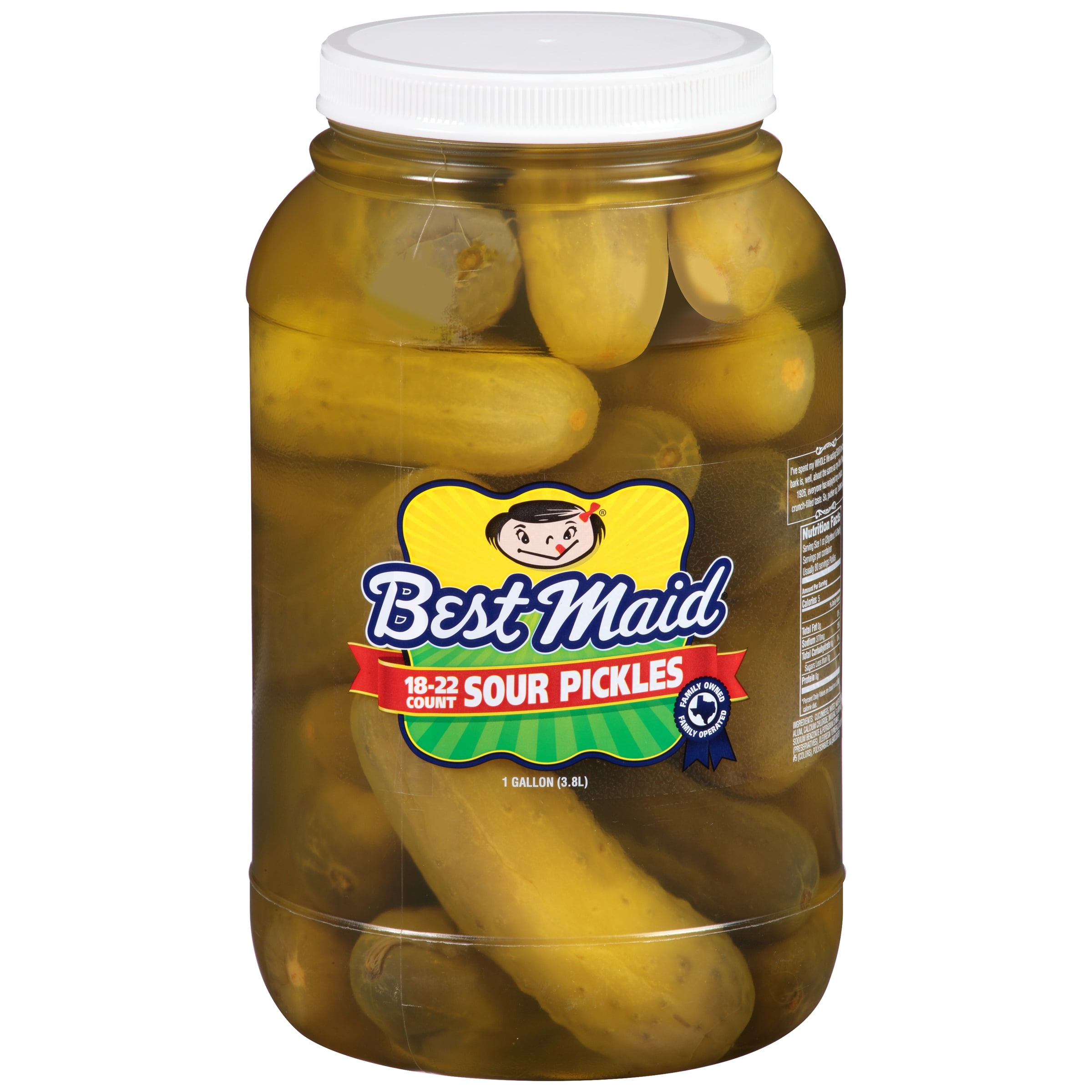 Best Maid Sour Pickles 1 Gal Plastic Jar - Walmartcom.