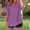 Purple, variant on Zorckvet Womens Short Sleeve Shirts Loose Tops Button Down Fashion Casual Crewneck Blouses for Ladies Cotton Linen