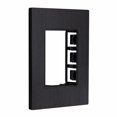 thumbnail image 2 of Placa 3 Módulos Alpha Aluminio Negro Cepillado, 2 of 3