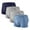 Grey, variant on Posijego 4 Pack Men's Boxer Briefs No Fly Breathable Underwear Casual Soft Breathable Underpants Big and Tall