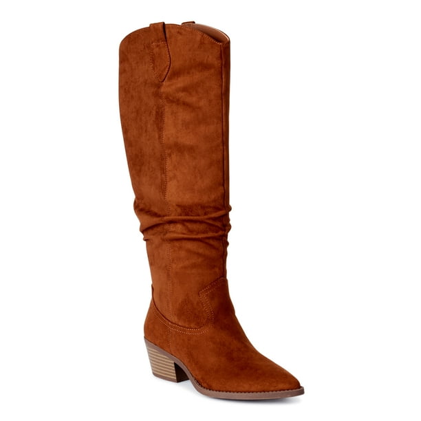 Scoop Women’s Wendy Slouch Western Boots - Walmart.com
