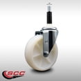 thumbnail image 2 of 5 Inch SS Nylon Wheel Swivel 7/8 Inch Expanding Stem Caster SCC, 2 of 2