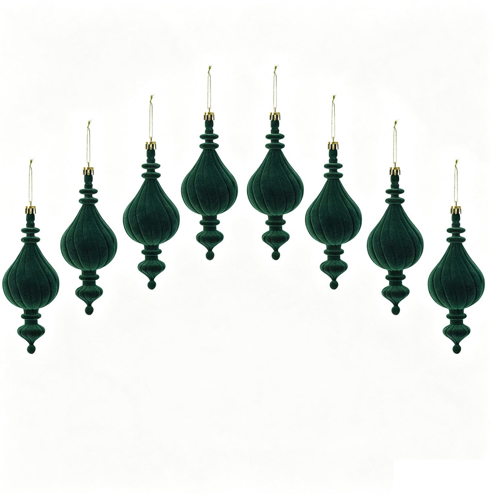 WeDecorBay 8 Piece Christmas Ball Ornament Set Plastic Hanging Pendant Mixed Shape Christmas Tree Scene Wreath Window Home Office School Hotel Holiday Party Decor