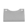 thumbnail image 2 of Naloa Gray Checkboard Print Leather Tissue Box Cover Rectangle | Long Tissue Box Cover | Tissue Box Holder | Tissue Holder for Bathroom, 2 of 9