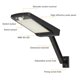 thumbnail image 3 of Wosthever Lámpara de pared con energía solar Lámpara de pared impermeable inductiva para patio Jardín Garaje Iluminación y accesorios 2 piezas Wosthever HA027193-02, 3 of 6